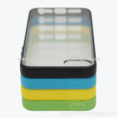 Dual Injection TPU PC Cases for iPhone 5S, Different Colors Available